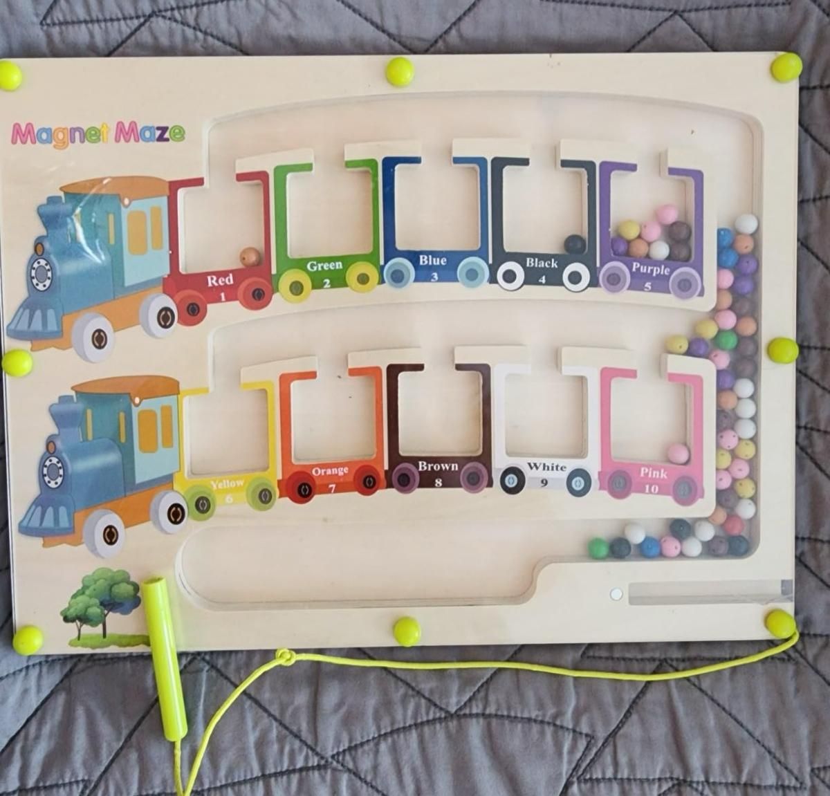 Magnetic Color & Number Maze Montessori