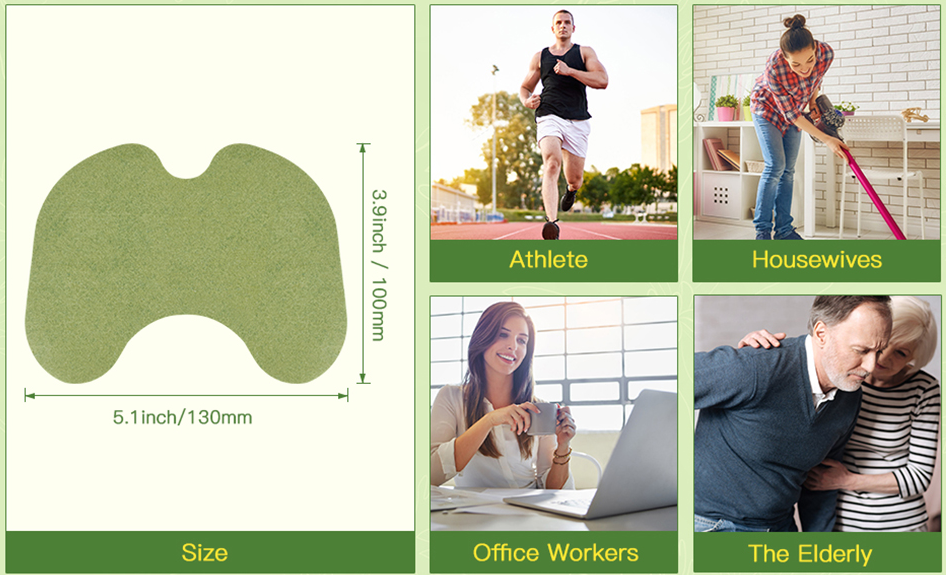 Herbal Pain Relief Knee Patches by (10 Patches)