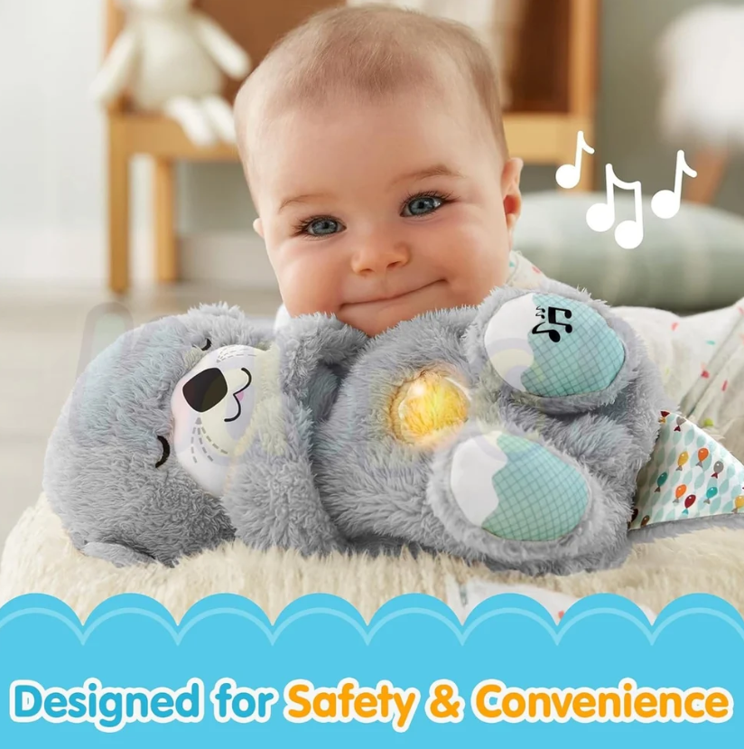 Breathing Plush Teddy Bear with Soothing Music & Light by Plunky™