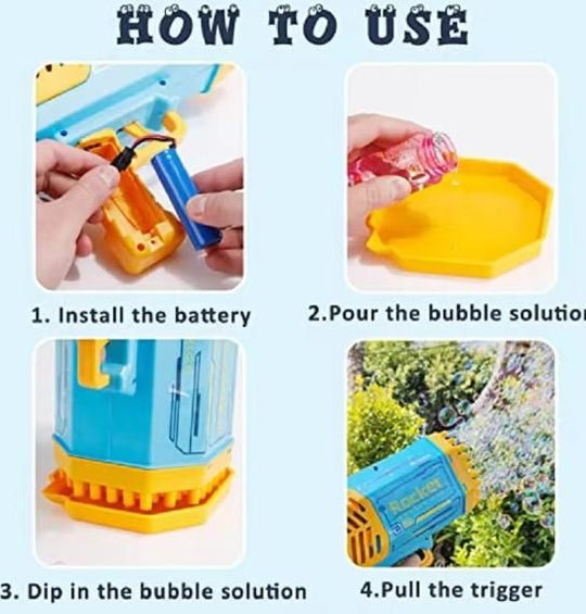 Fun Bubble Blaster Gun
