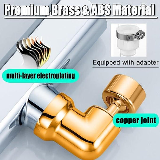 3-in-1 360° Waterfall Faucet Sprayer (with Adapter)