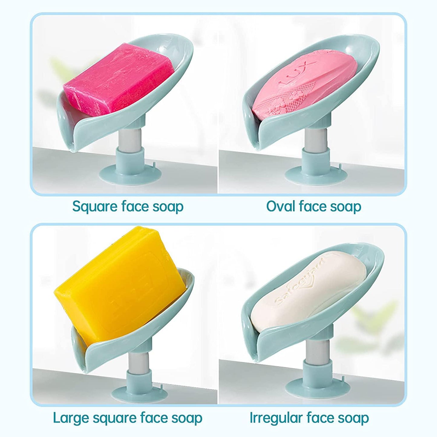 Leaf Shape Soap Holder With Suction Cup