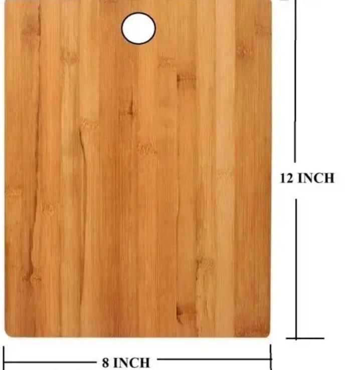 Wooden Chopping Board With 5-Pcs Knife Set