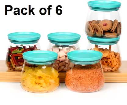 Air Tight Storage Jar & Container (Pack of 6)