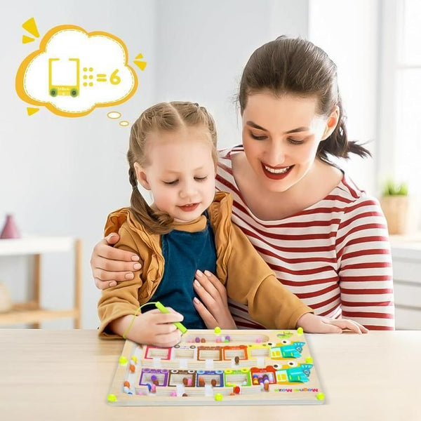 Magnetic Color & Number Maze Montessori