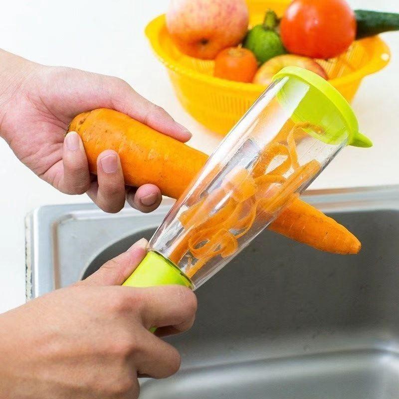 Kitchen Peeler With Storage Container
