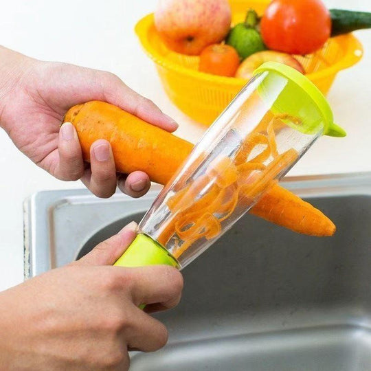 Kitchen Peeler With Storage Container