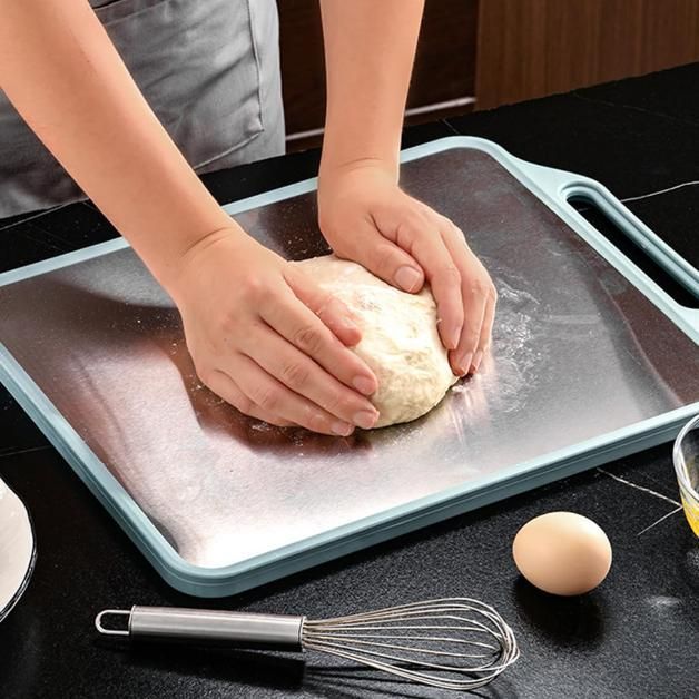Hygienic Steel Chopping Board (Non-Slip)