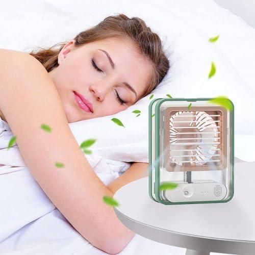 Rechargeable Mini USB Fan with Mist Spray