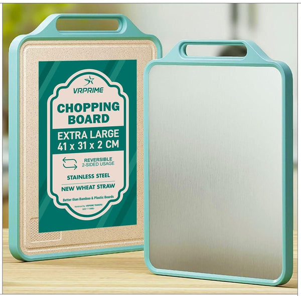 Hygienic Steel Chopping Board (Non-Slip)