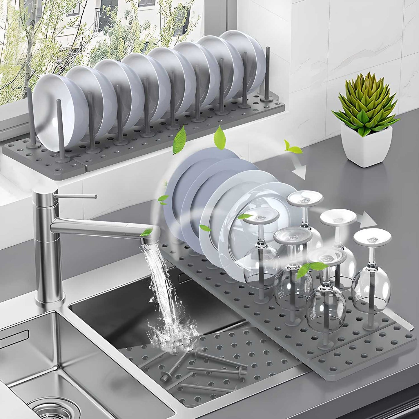 Expandable Pegboard Drawer Organizer