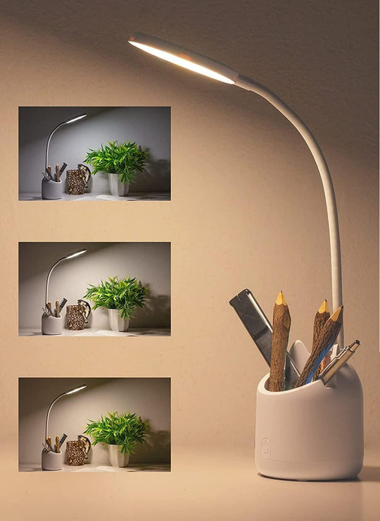 Study Table With Pen Holder - LED Lamp