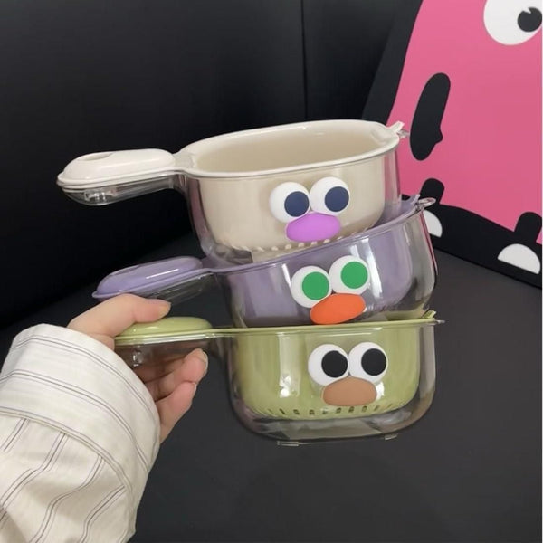 Strainer Dual-Layer Veggie & Fruit Draining Basket