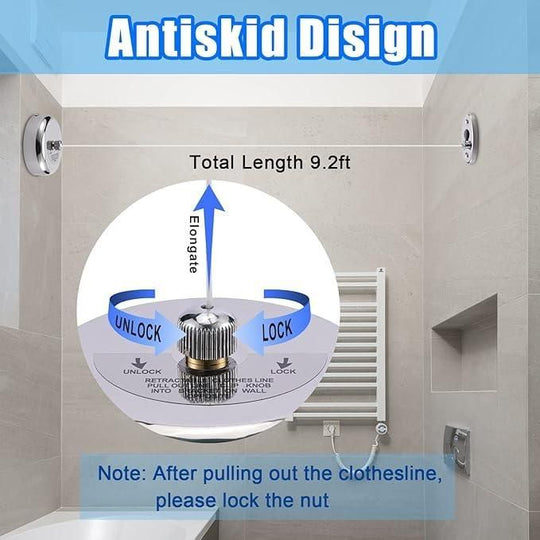 Stainless Steel Retractable Clothesline