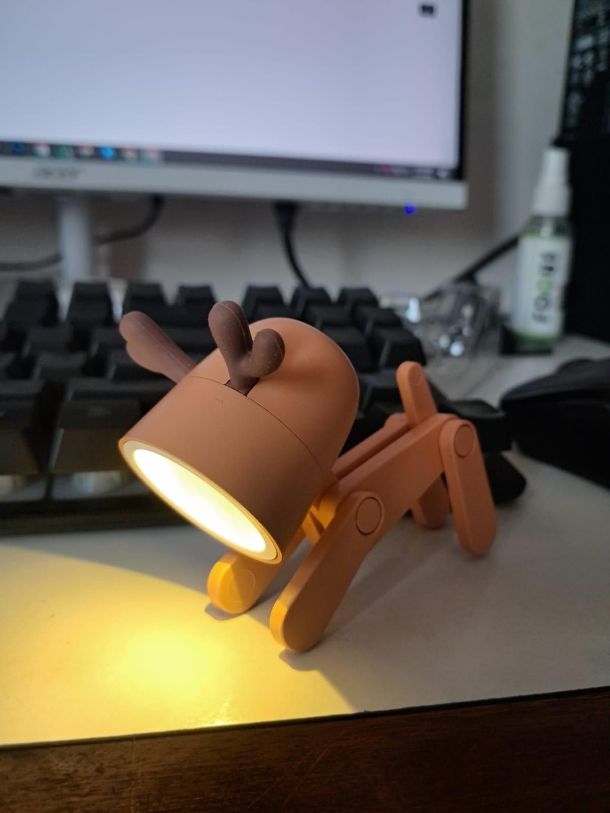 Mini LED Dog Desk Lamp