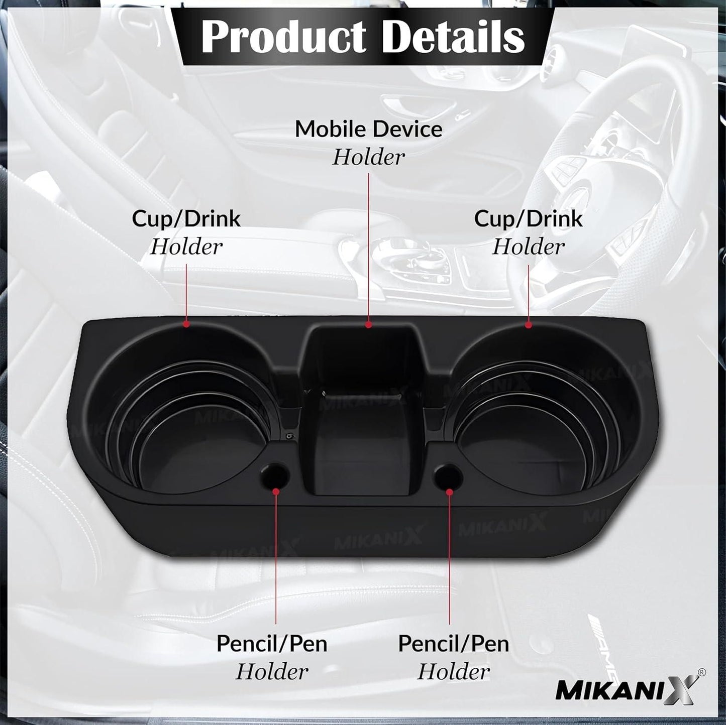Universal Car Cup Holder & Organizer