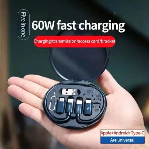 Fast Charging 60W Travel Cable Multi-Set