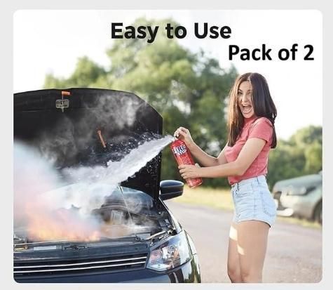 Car Fire Stop Spray 500ml Each (Pack of 2)