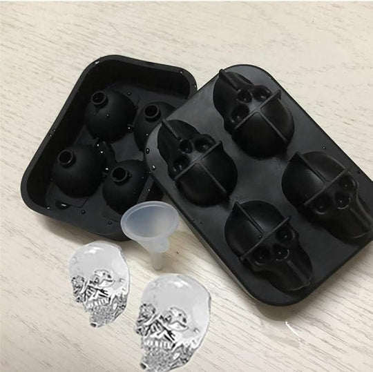 3D Skull Silicon Ice Cube Tray