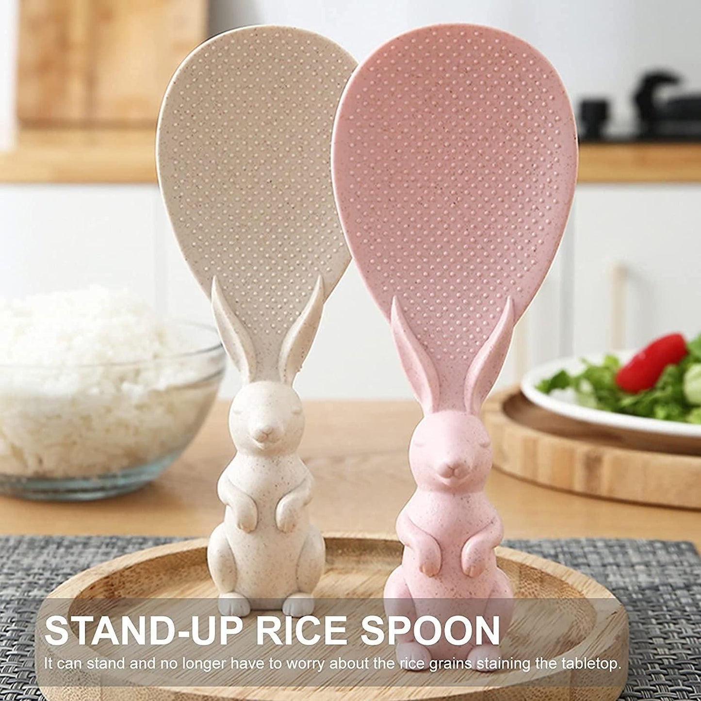 Stand-Up Non-Stick Rice Spoon (Pack of 2)