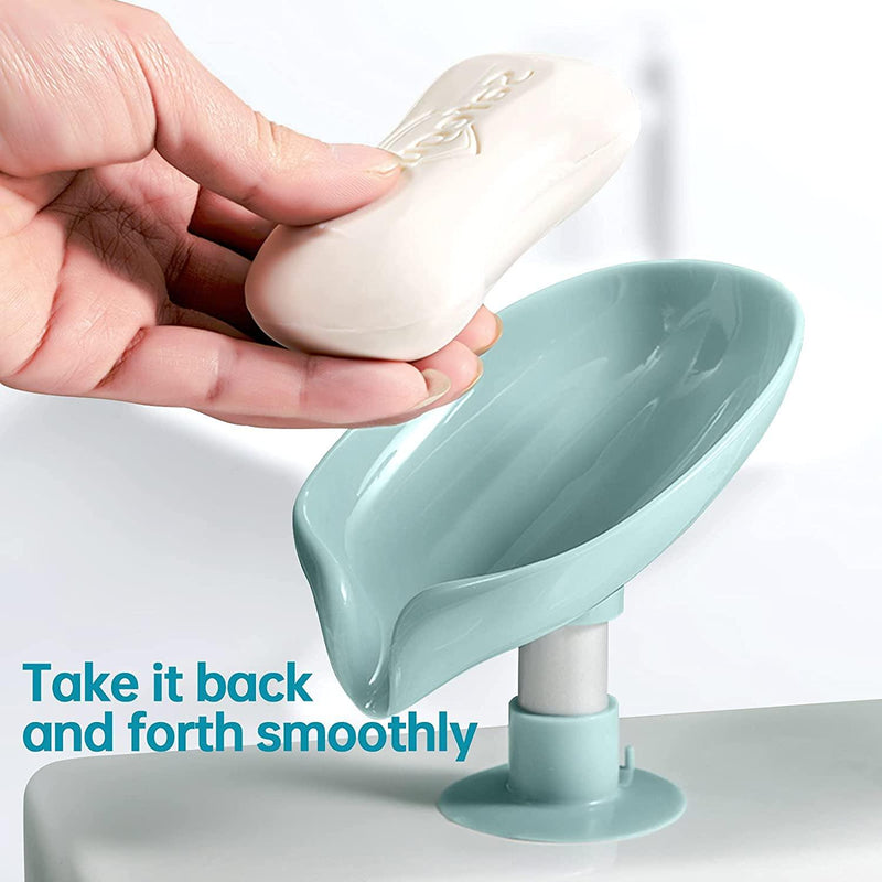 Leaf Shape Soap Holder With Suction Cup