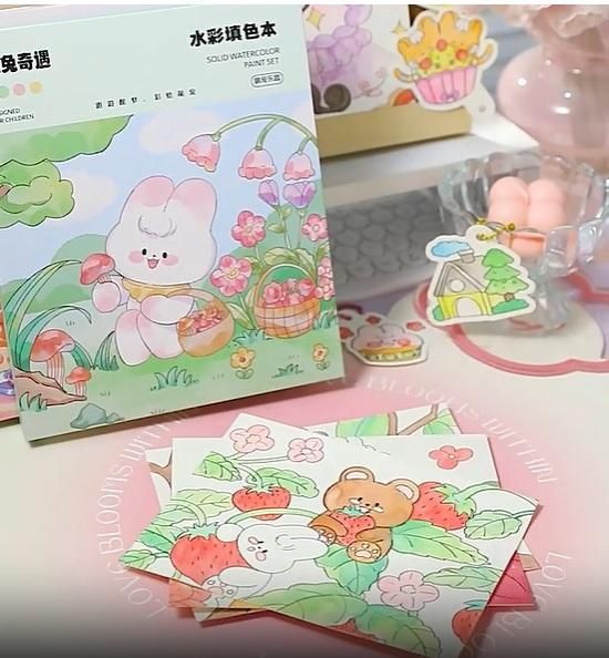 Cartoon Art Coloring Painting Set