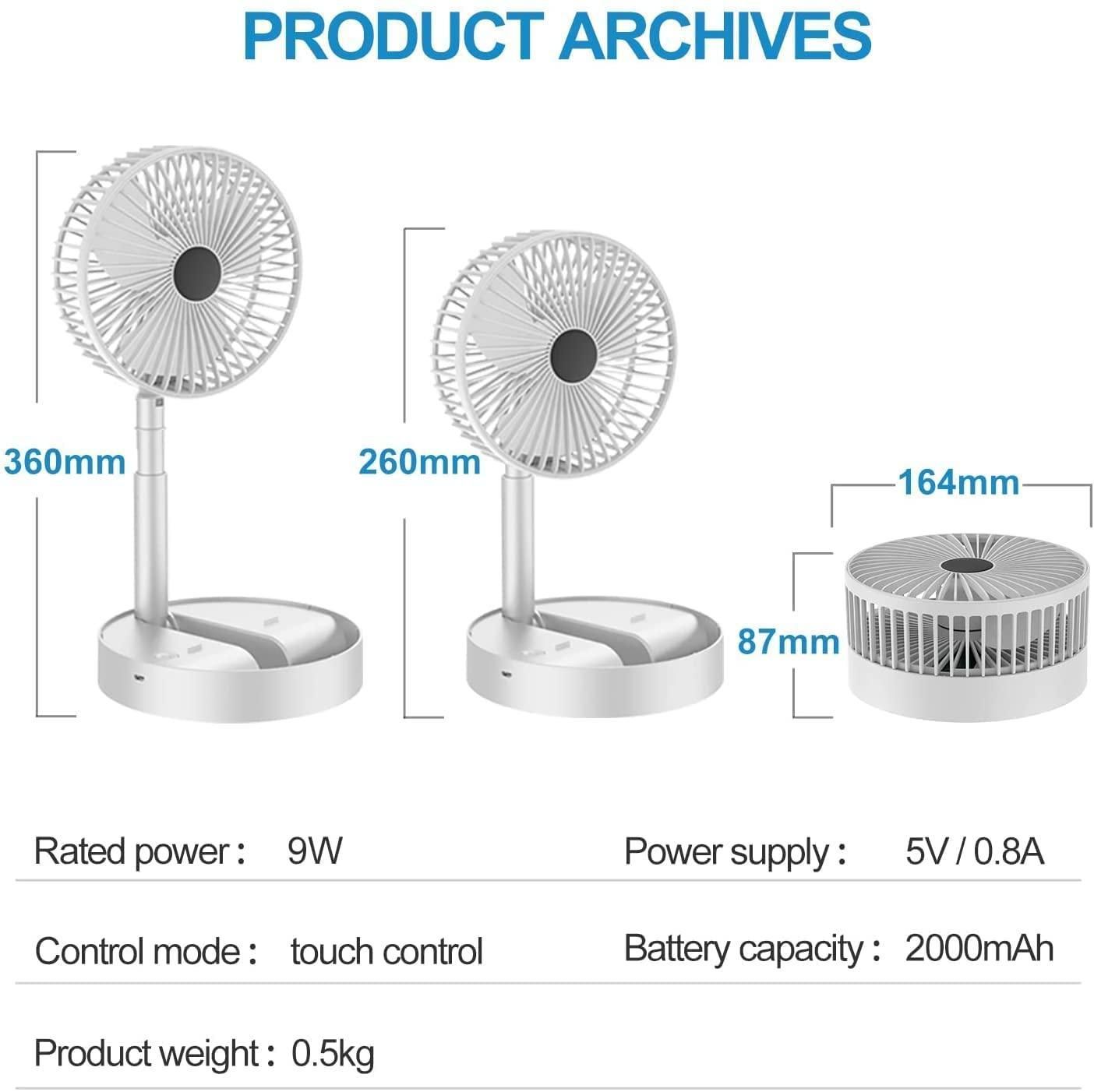 Powerful Adjustable High Speed Table Desk Fan