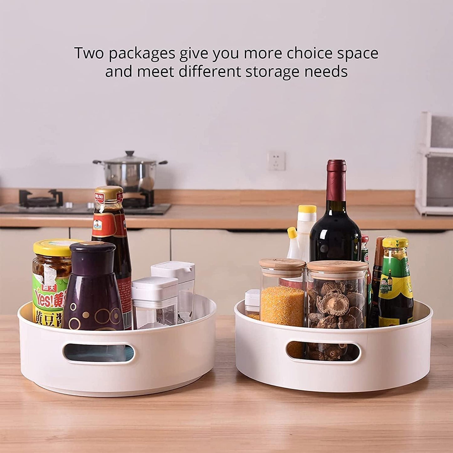 Multi-Purpose 360° Rotating Organizer Tray