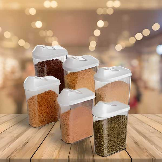 Plastic Dispenser Container (Pack of 6)