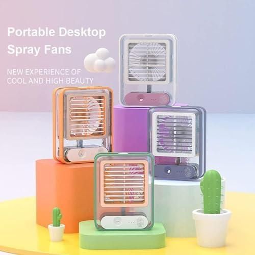 Rechargeable Mini USB Fan with Mist Spray
