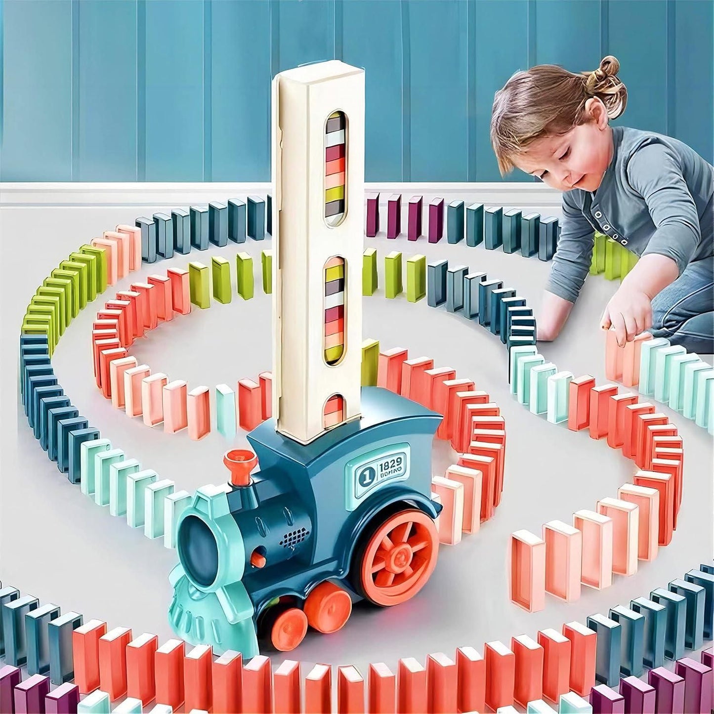 Toy Train Domino Set With Sound