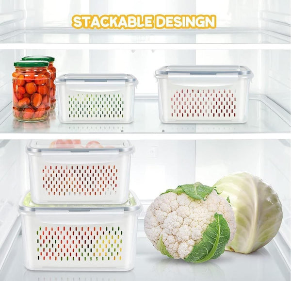 Kitchen Food Storage Containers Set (Pack of 2)