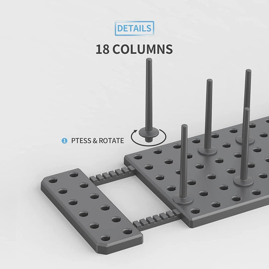 Expandable Pegboard Drawer Organizer