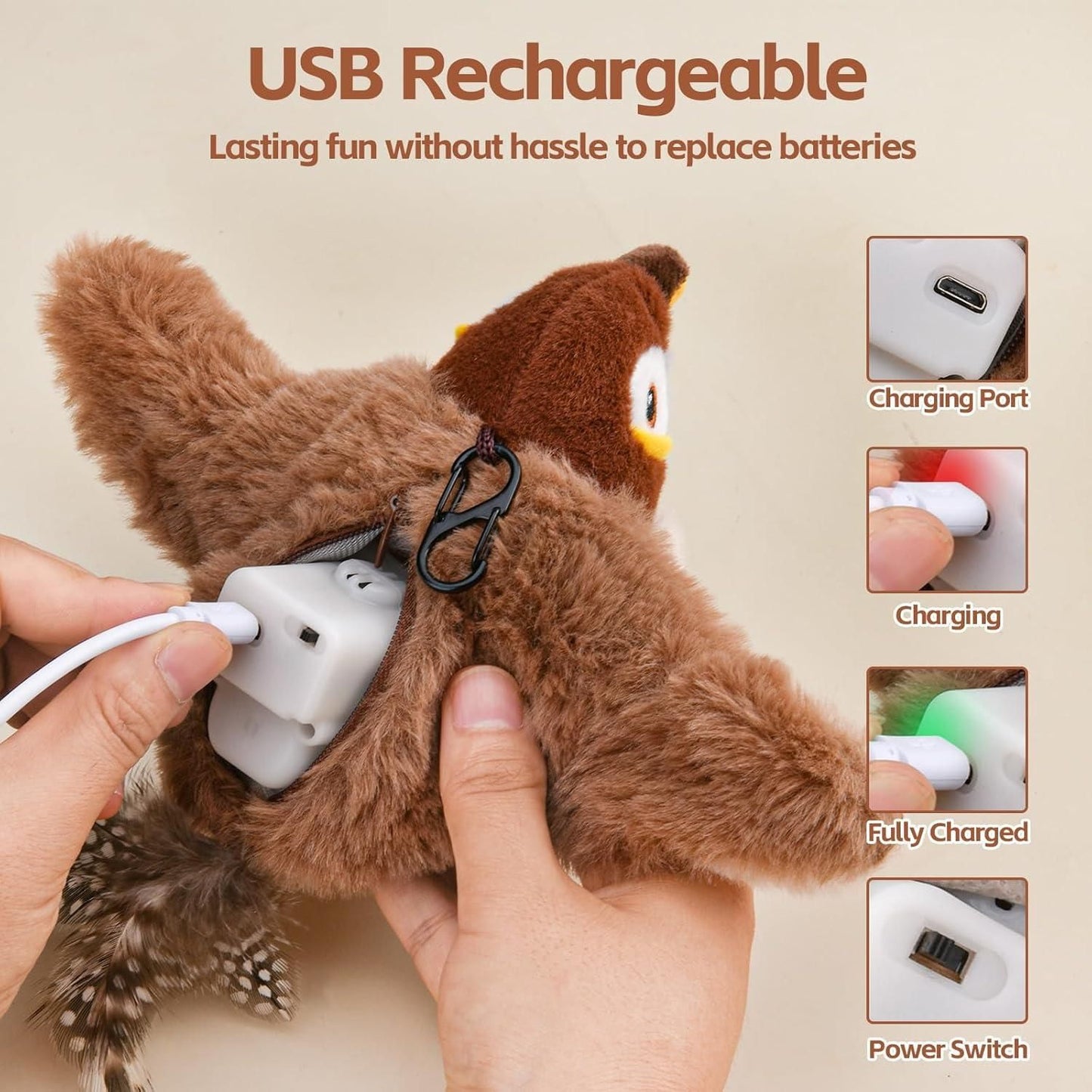 Automatic Chirping Bird Toy