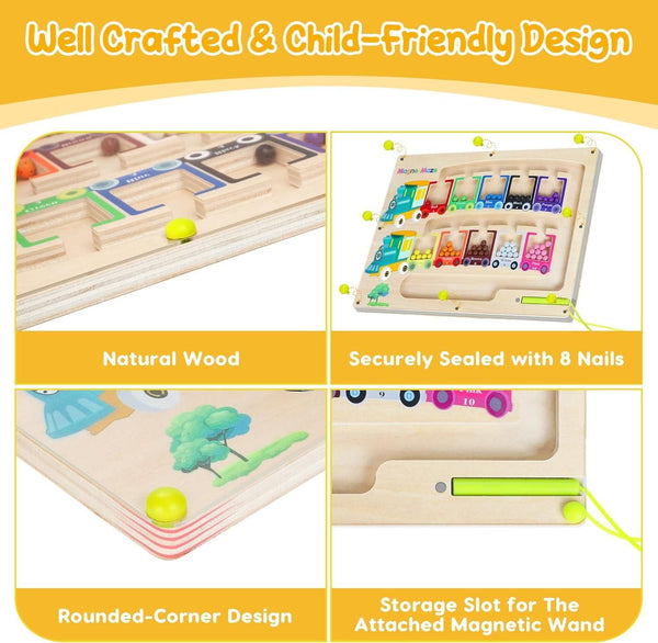 Magnetic Color & Number Maze Montessori