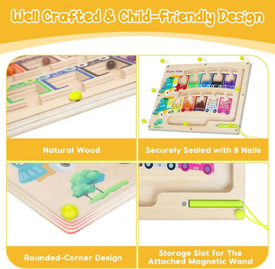 Magnetic Color & Number Maze Montessori