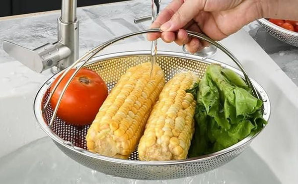Stainless-Steel Mesh Rinse Basket