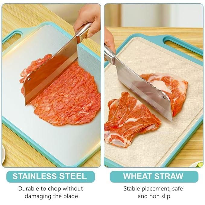 Hygienic Steel Chopping Board (Non-Slip)