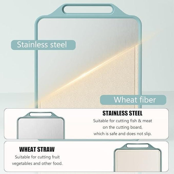 Hygienic Steel Chopping Board (Non-Slip)