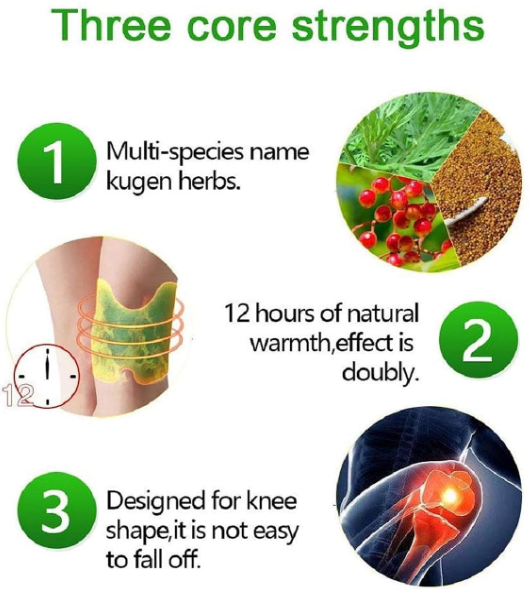 Herbal Pain Relief Knee Patches by (10 Patches)