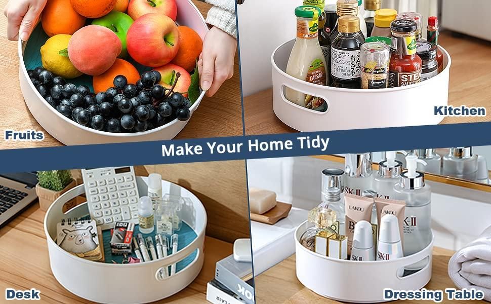 Multi-Purpose 360° Rotating Organizer Tray