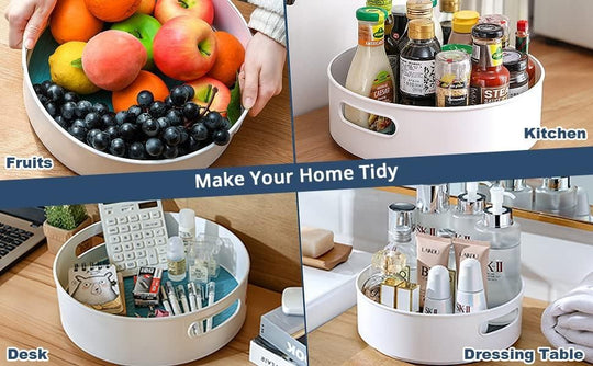 Multi-Purpose 360° Rotating Organizer Tray