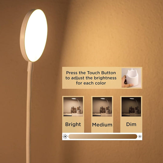 Study Table With Pen Holder - LED Lamp